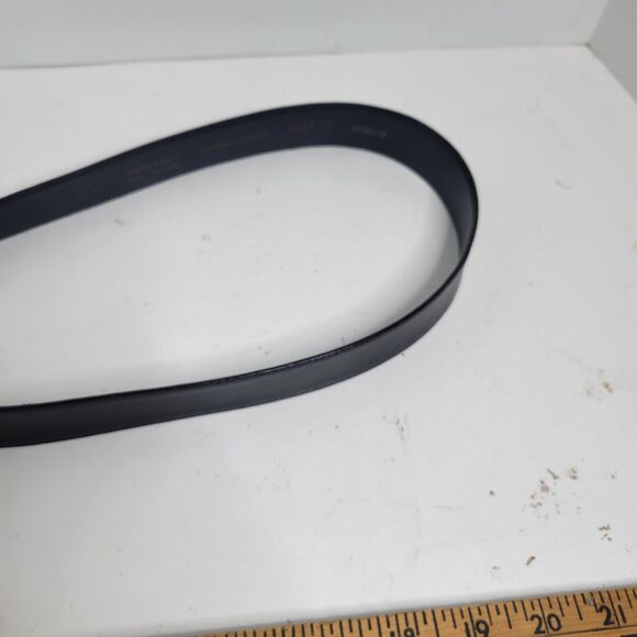 Pierre Leather Belt Cardin Blue 32/80 - Imported Cowhide Cowboy Dress Preppy - Picture 8 of 16